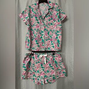 J.Crew Cotton Floral Short Pajama Set